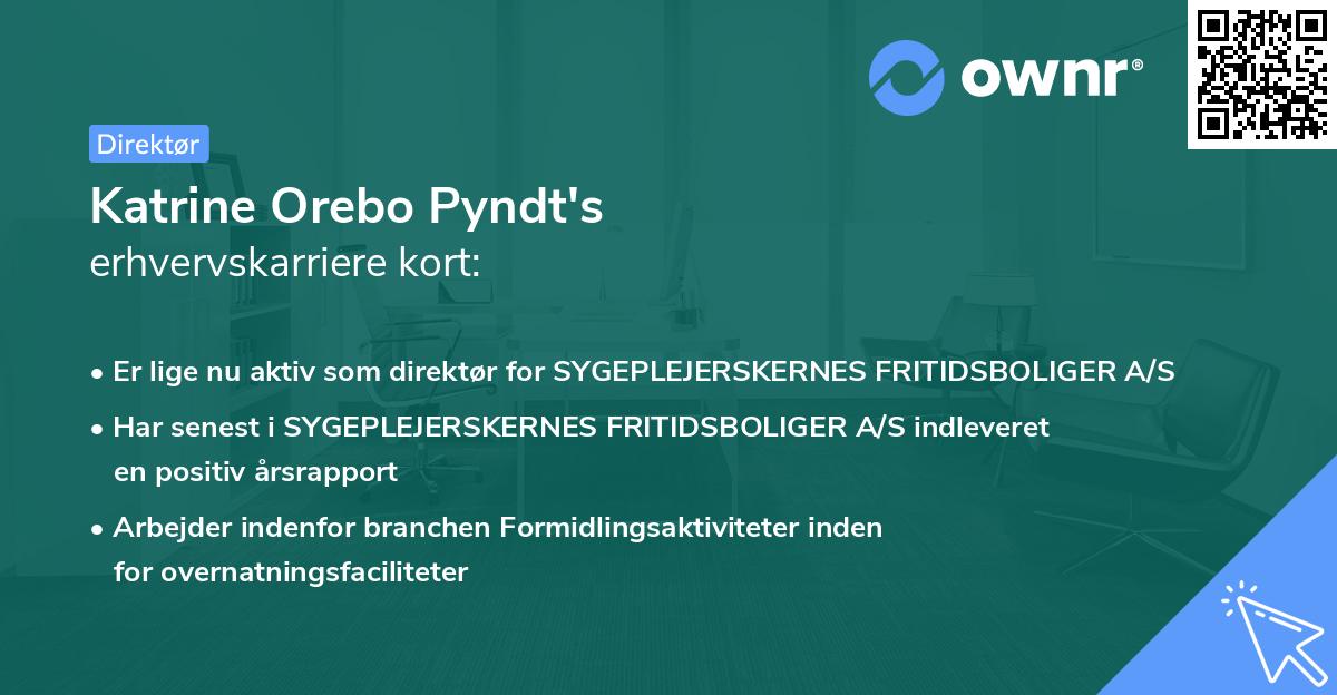 Katrine Orebo Pyndt's erhvervskarriere kort
