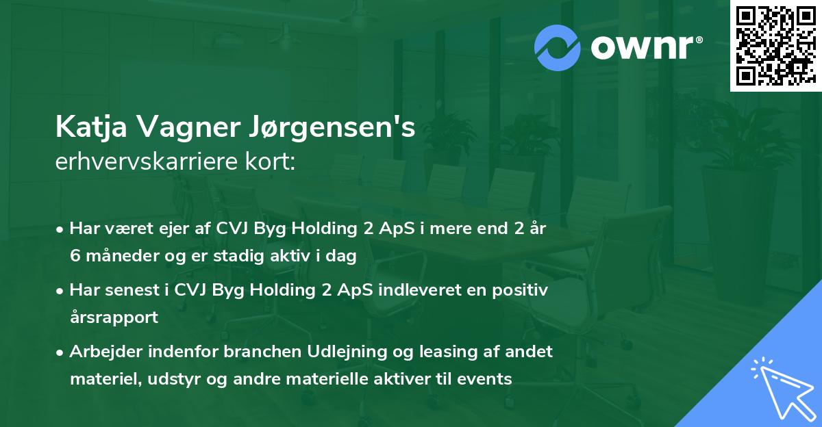 Katja Vagner Jørgensen's erhvervskarriere kort