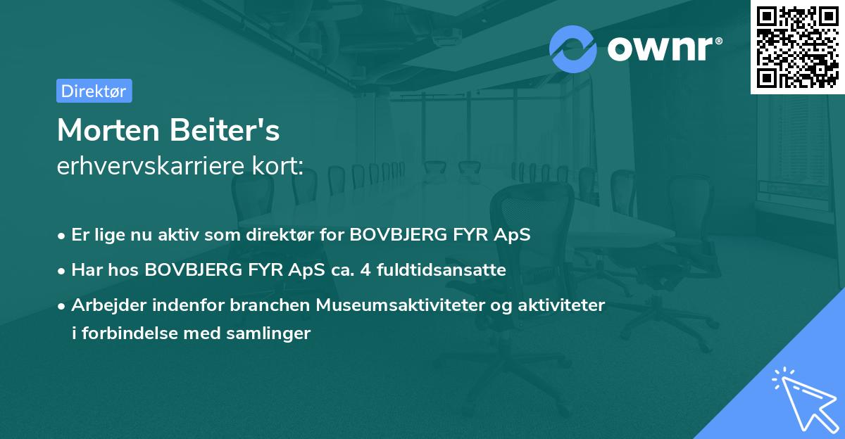 Morten Beiter's erhvervskarriere kort