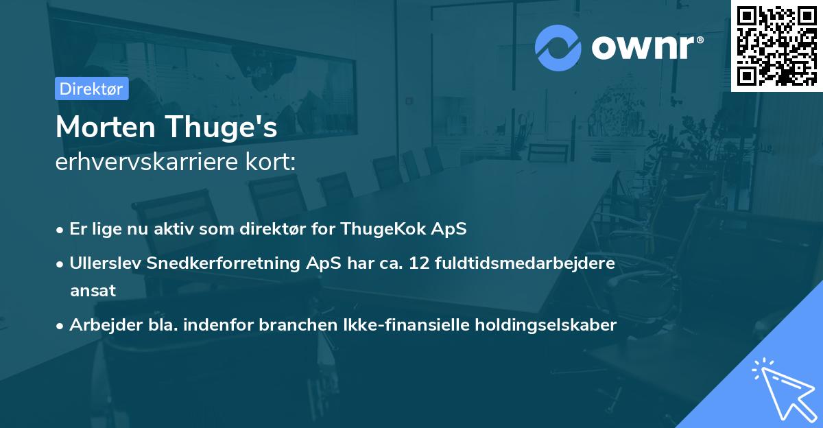 Morten Thuge's erhvervskarriere kort