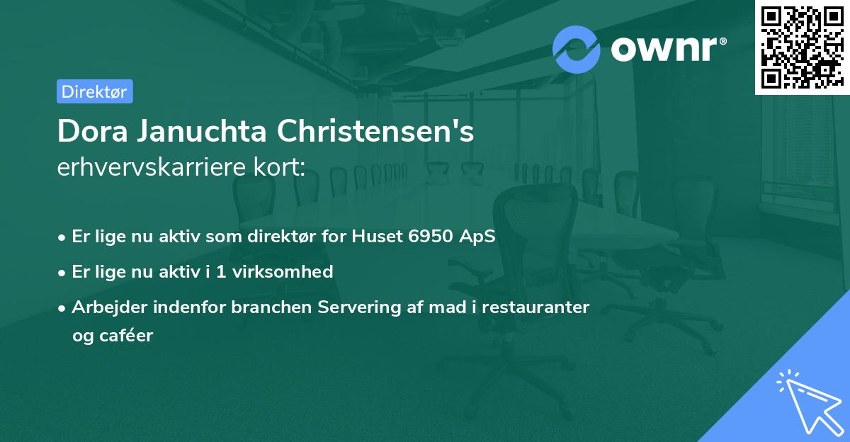 Dora Januchta Christensen's erhvervskarriere kort