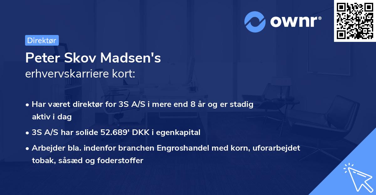 Peter Skov Madsen's erhvervskarriere kort