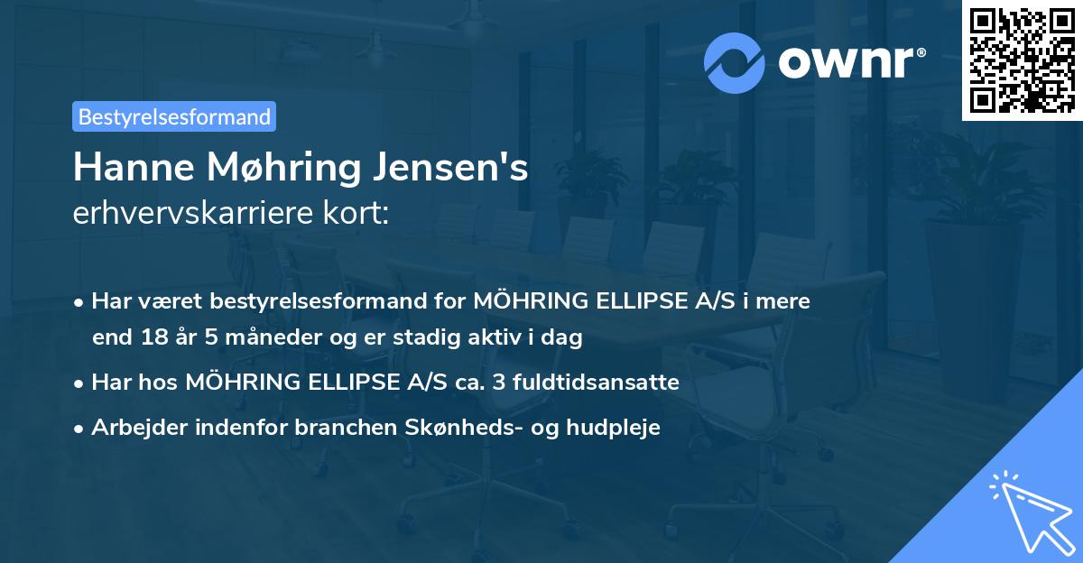 Hanne Møhring Jensen's erhvervskarriere kort