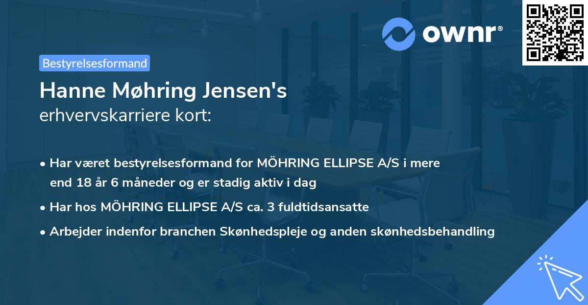 Hanne Møhring Jensen's erhvervskarriere kort