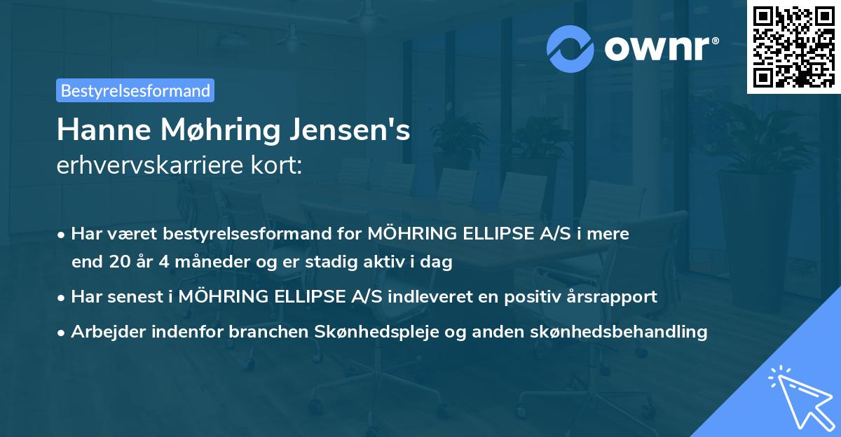 Hanne Møhring Jensen's erhvervskarriere kort