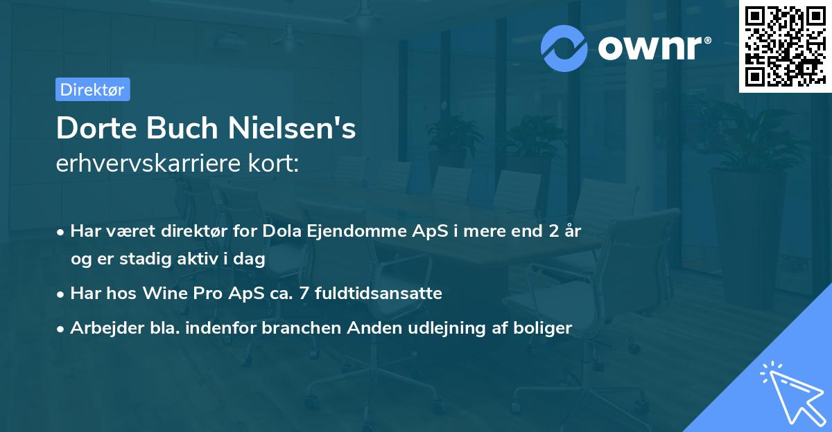 Dorte Buch Nielsen's erhvervskarriere kort