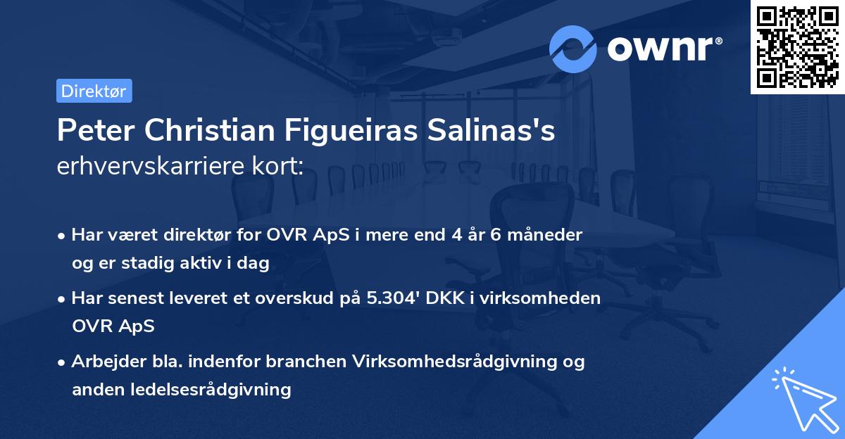 Peter Christian Figueiras Salinas's erhvervskarriere kort