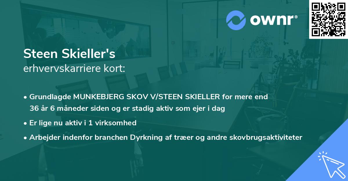 Steen Skieller's erhvervskarriere kort