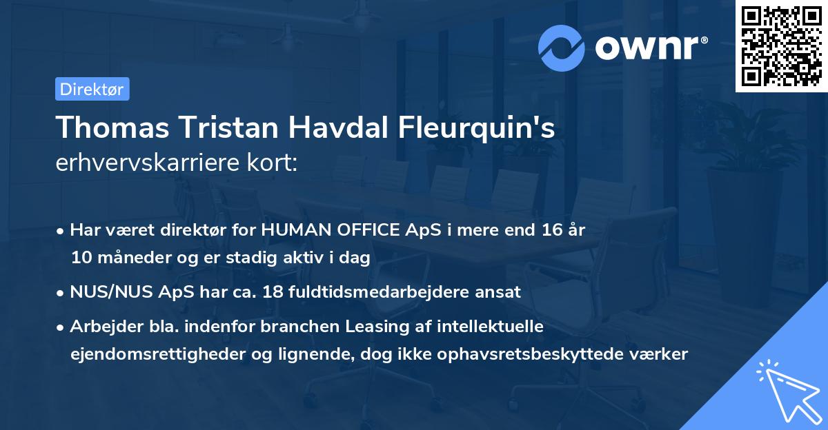 Thomas Tristan Havdal Fleurquin's erhvervskarriere kort