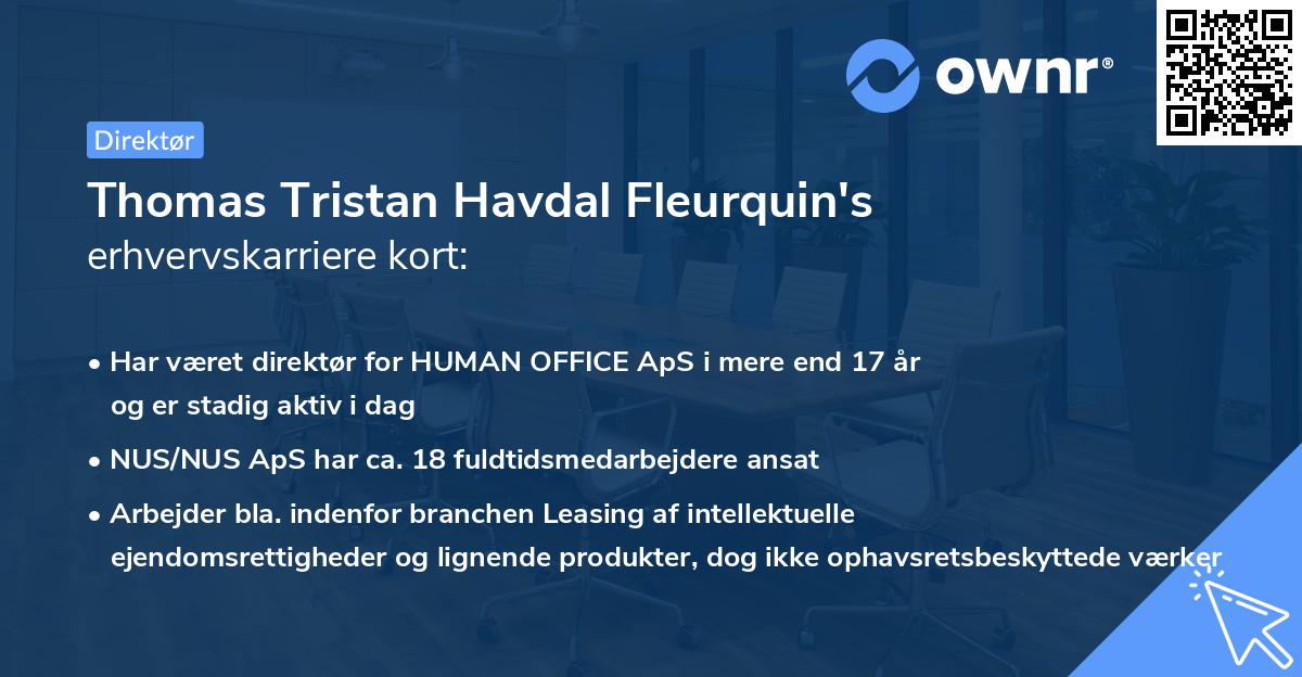 Thomas Tristan Havdal Fleurquin's erhvervskarriere kort