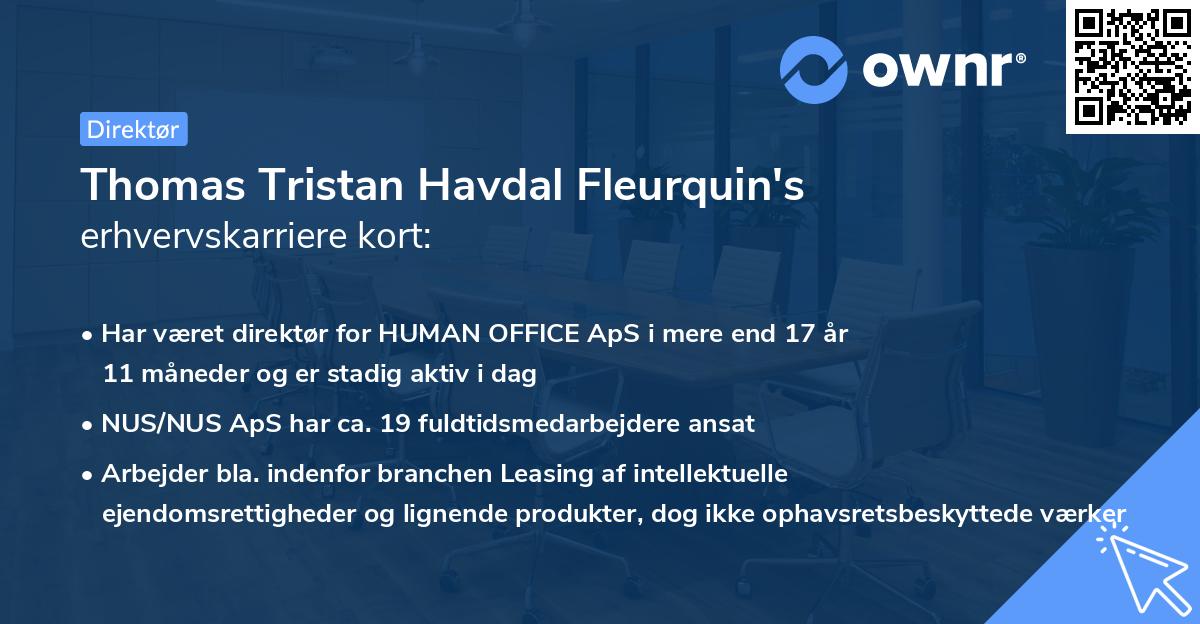 Thomas Tristan Havdal Fleurquin's erhvervskarriere kort