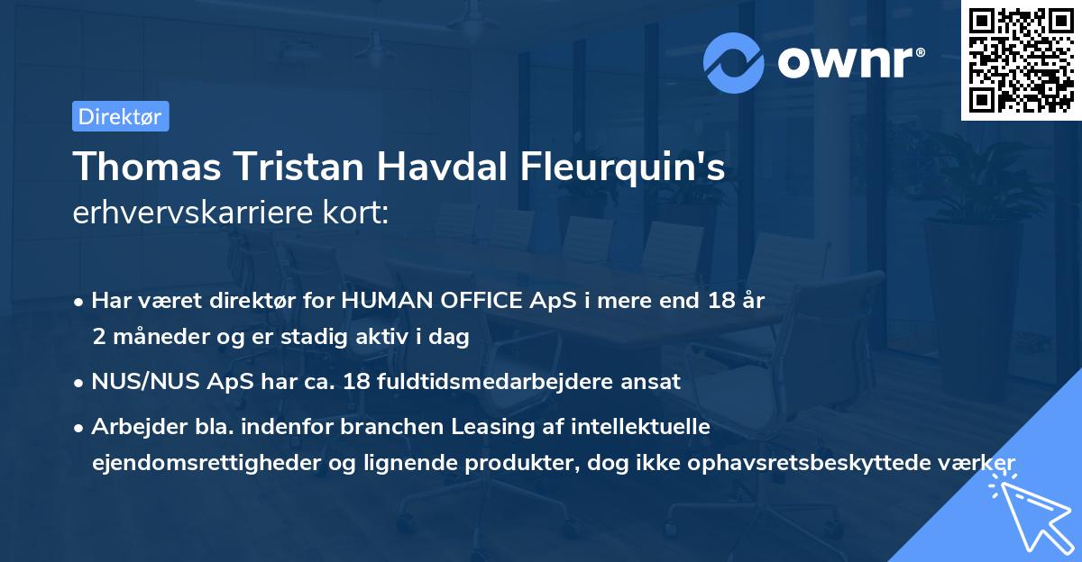 Thomas Tristan Havdal Fleurquin's erhvervskarriere kort