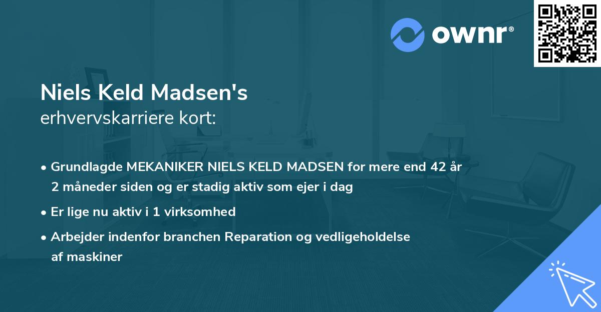 Niels Keld Madsen's erhvervskarriere kort