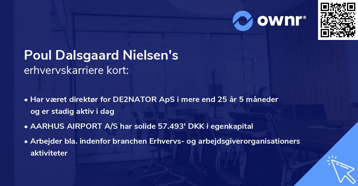 Poul Dalsgaard Nielsen's erhvervskarriere kort