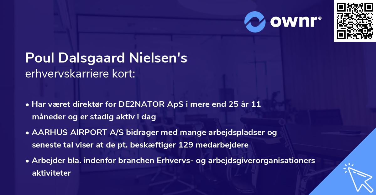 Poul Dalsgaard Nielsen's erhvervskarriere kort