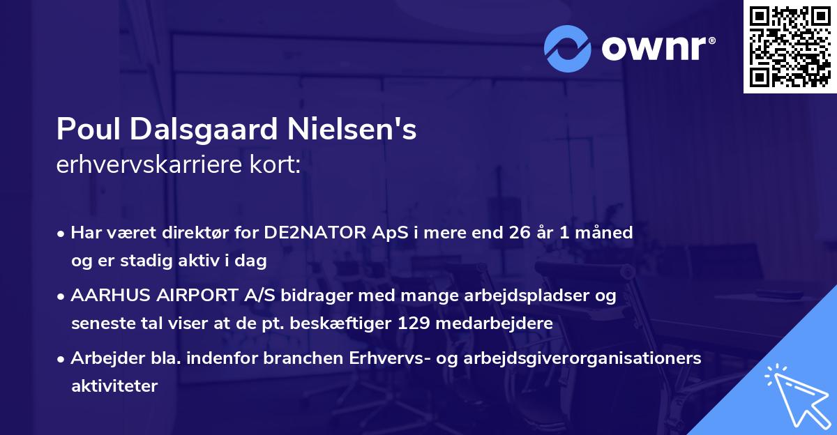 Poul Dalsgaard Nielsen's erhvervskarriere kort
