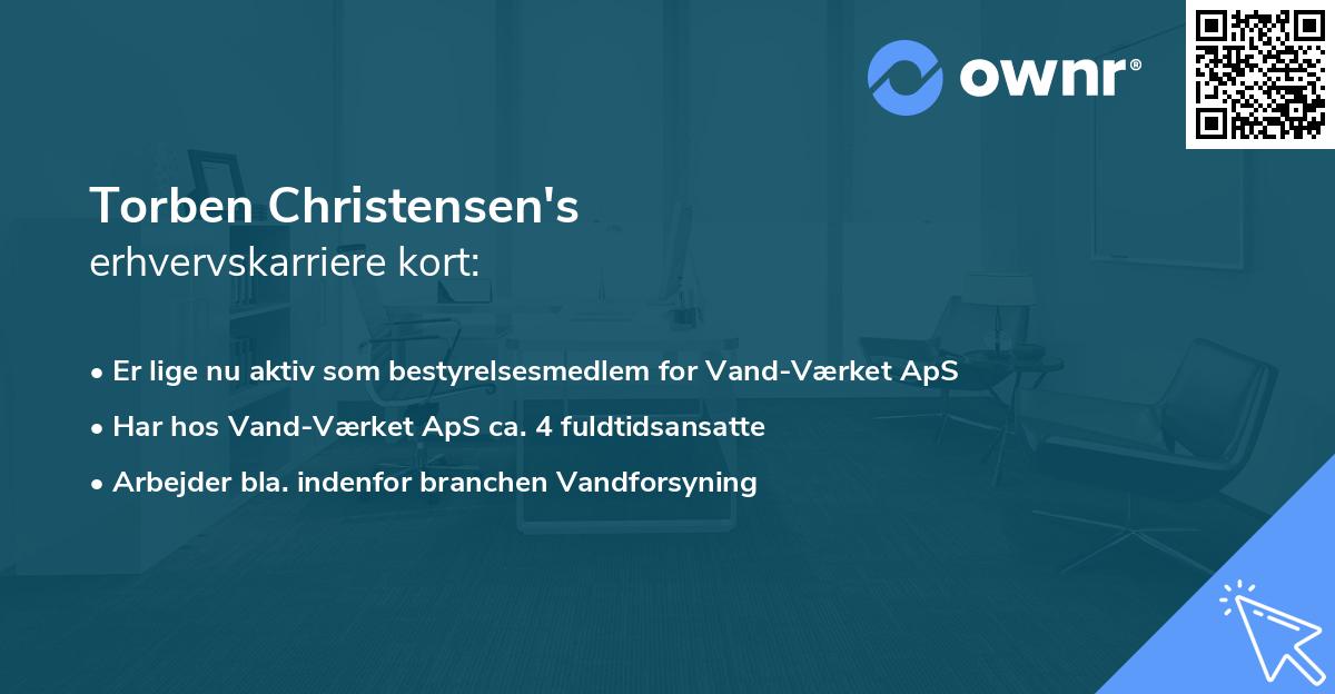 Torben Christensen's erhvervskarriere kort