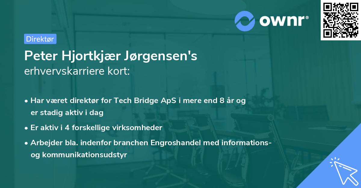 Peter Hjortkjær Jørgensen's erhvervskarriere kort