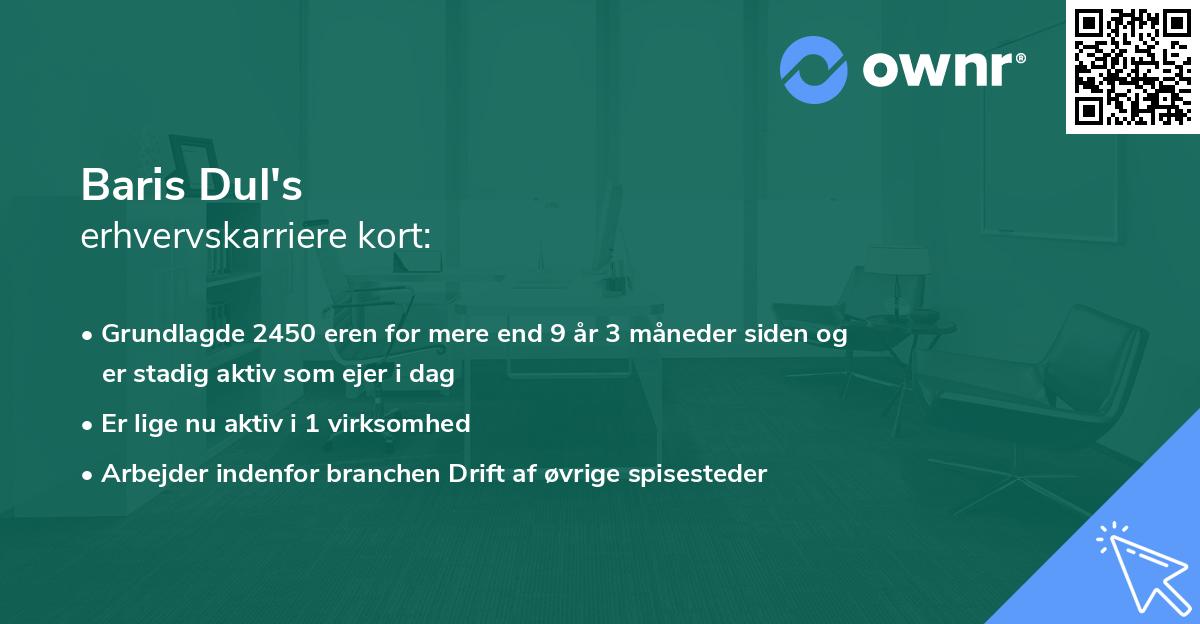 Baris Dul's erhvervskarriere kort