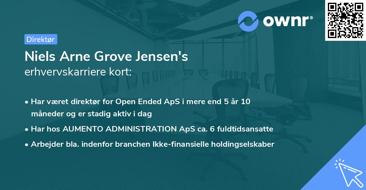 Niels Arne Grove Jensen's erhvervskarriere kort