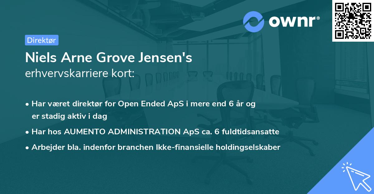 Niels Arne Grove Jensen's erhvervskarriere kort