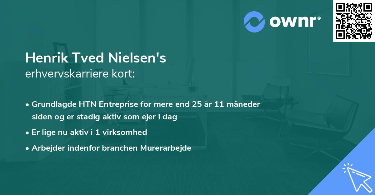 Henrik Tved Nielsen's erhvervskarriere kort