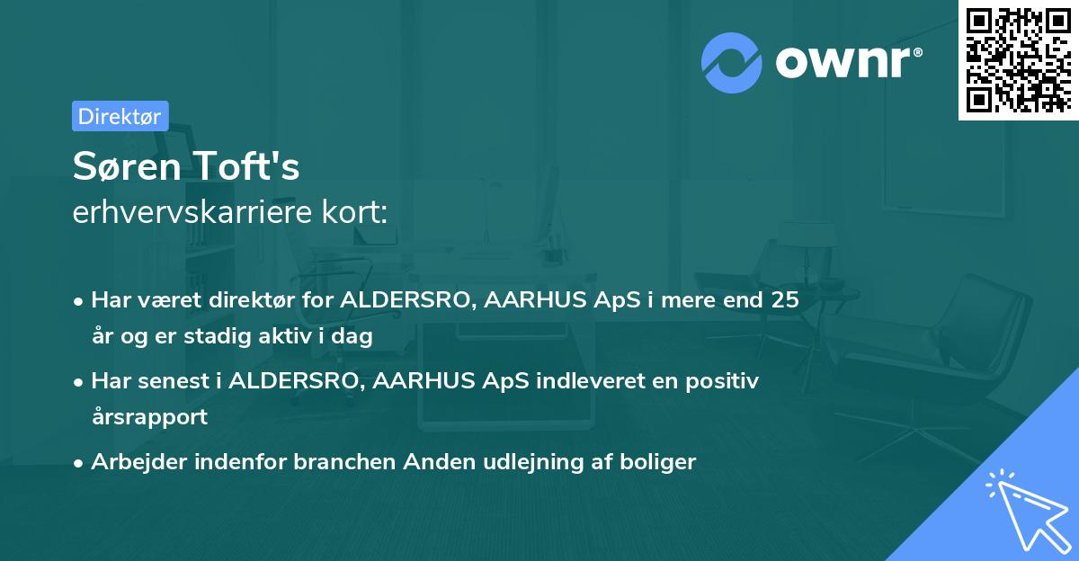 Søren Toft's erhvervskarriere kort