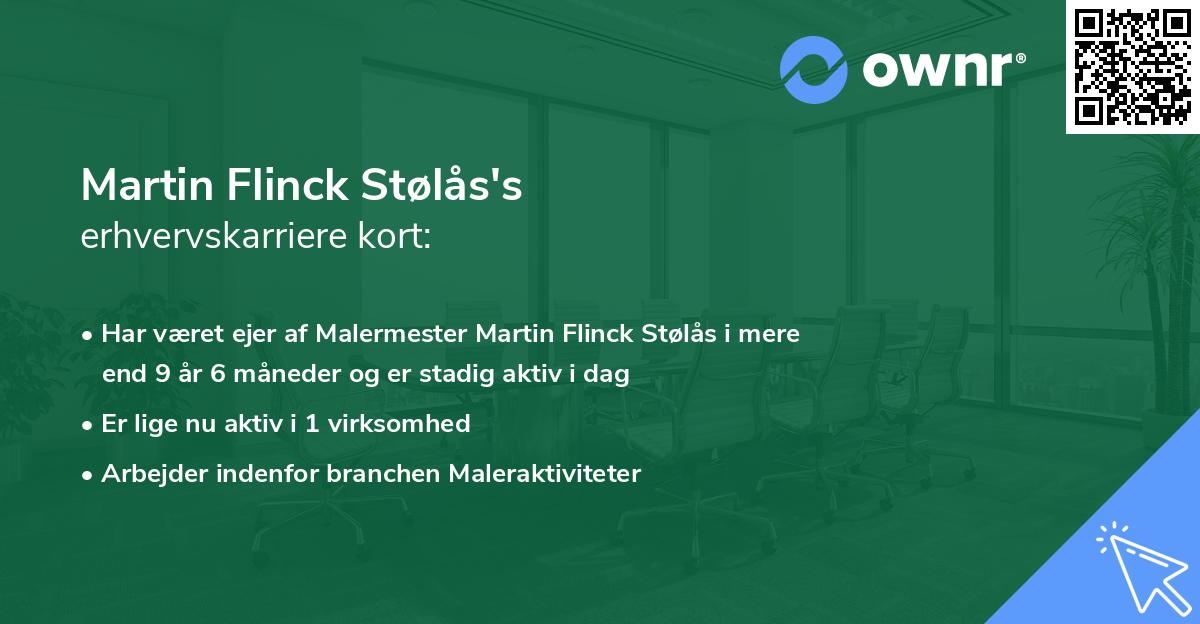 Martin Flinck Stølås's erhvervskarriere kort