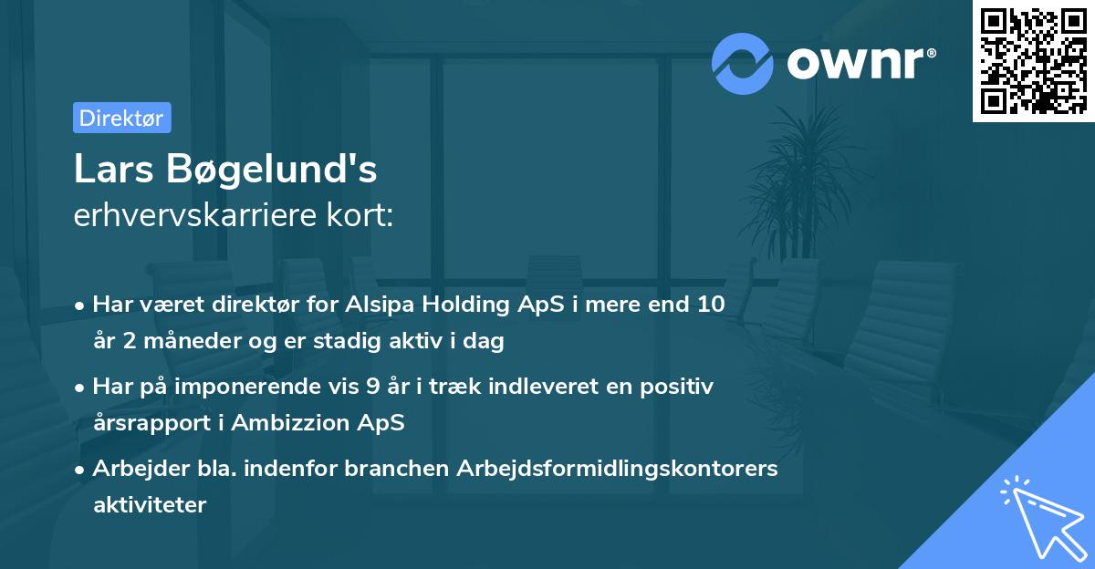 Lars Bøgelund's erhvervskarriere kort