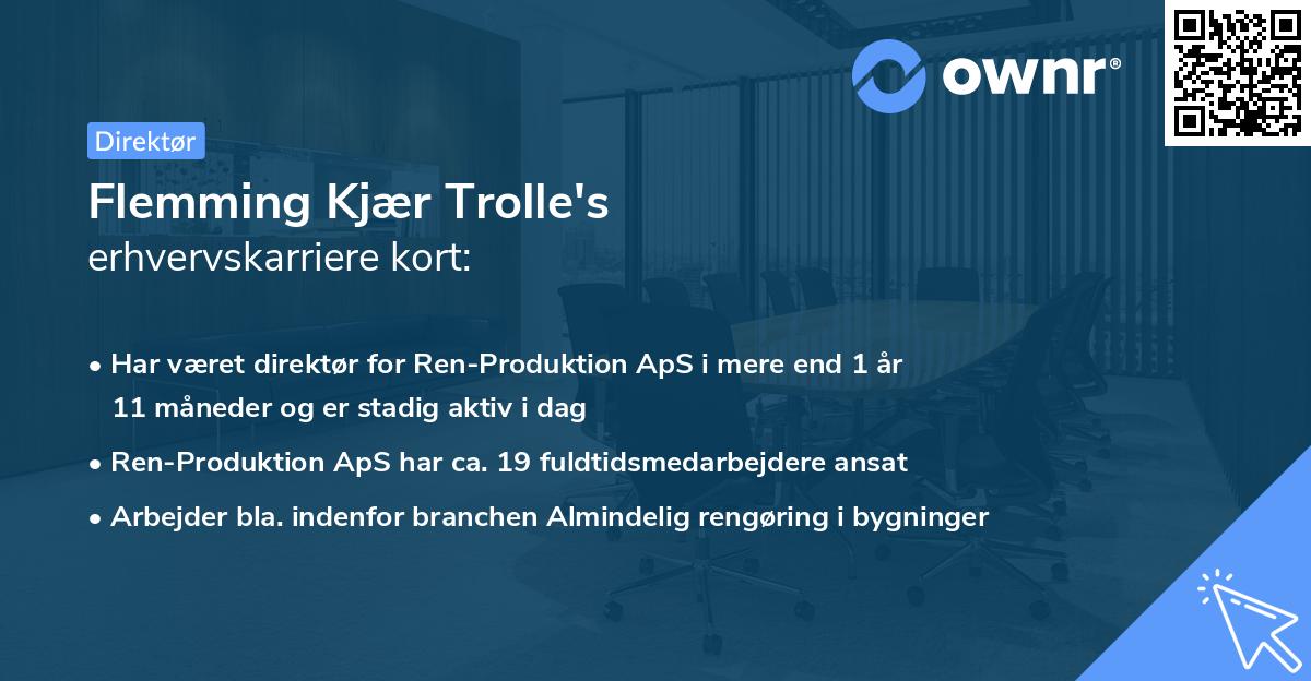 Flemming Kjær Trolle's erhvervskarriere kort
