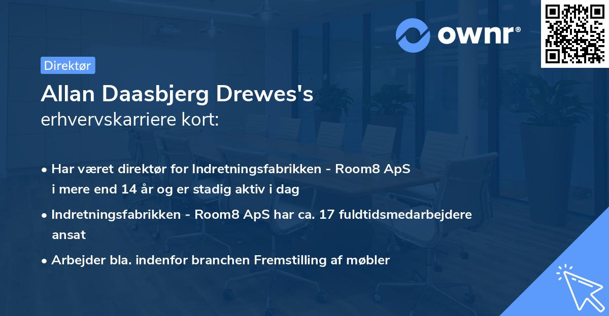 Allan Daasbjerg Drewes's erhvervskarriere kort