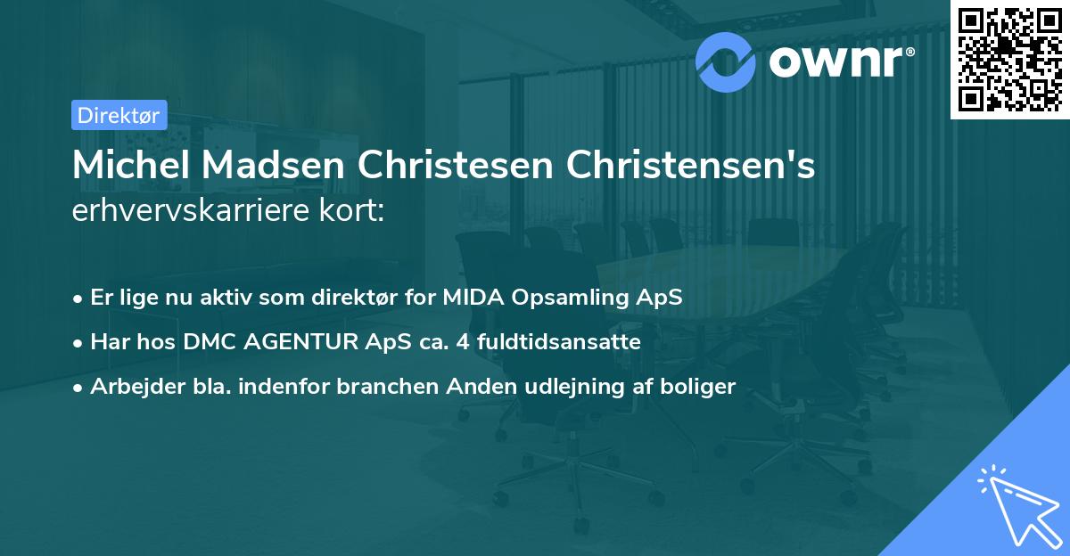 Michel Madsen Christesen Christensen's erhvervskarriere kort