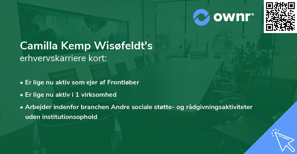 Camilla Kemp Wisøfeldt's erhvervskarriere kort