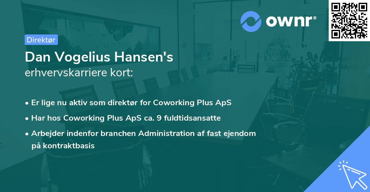Dan Vogelius Hansen's erhvervskarriere kort