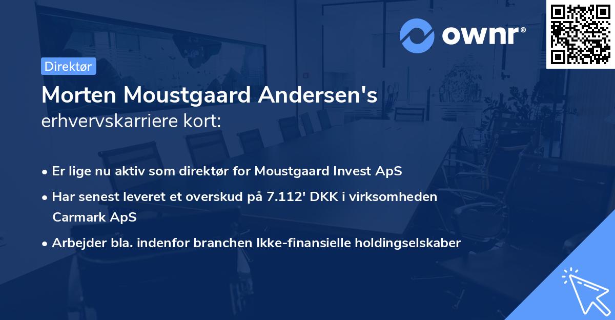 Morten Moustgaard Andersen's erhvervskarriere kort