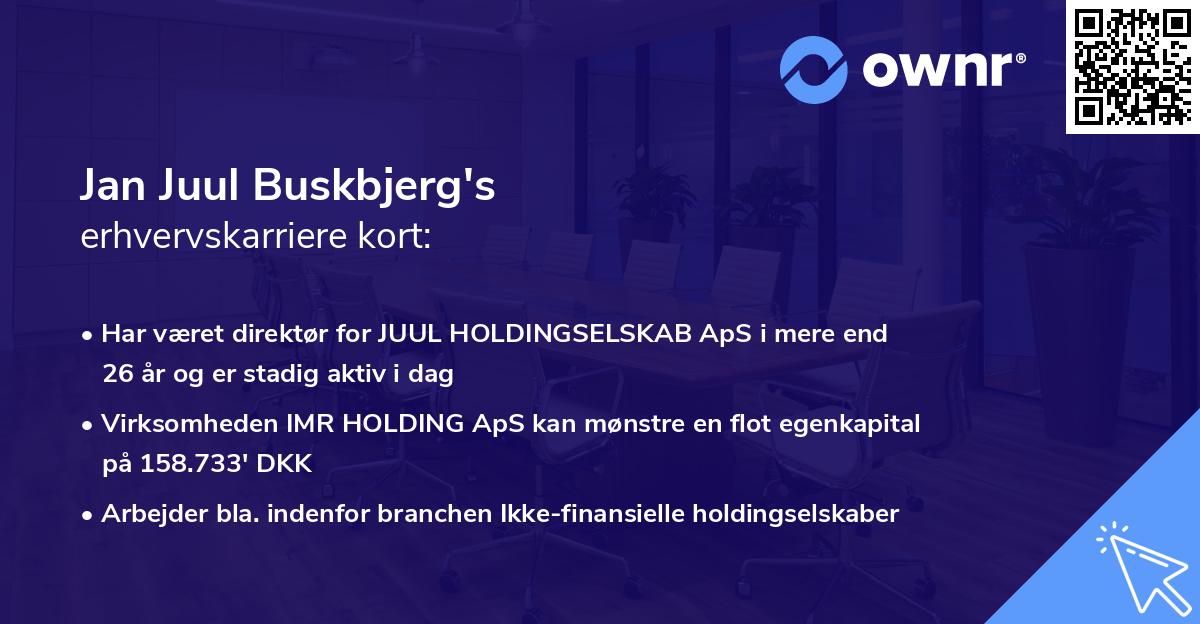 Jan Juul Buskbjerg's erhvervskarriere kort