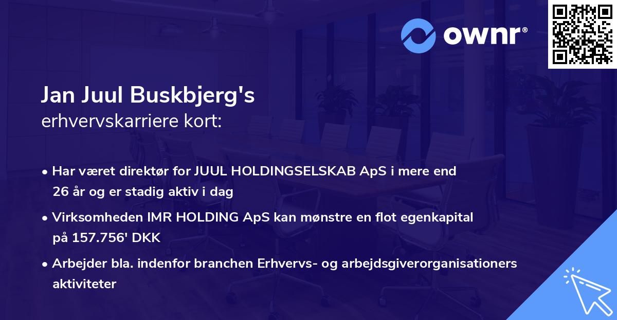 Jan Juul Buskbjerg's erhvervskarriere kort
