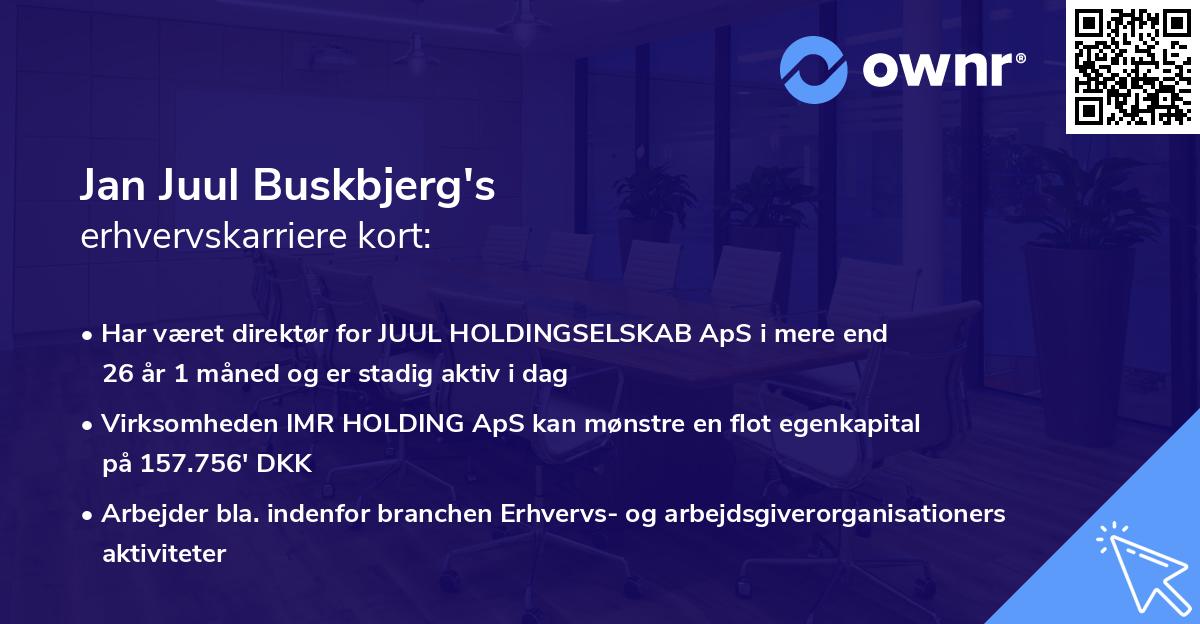 Jan Juul Buskbjerg's erhvervskarriere kort