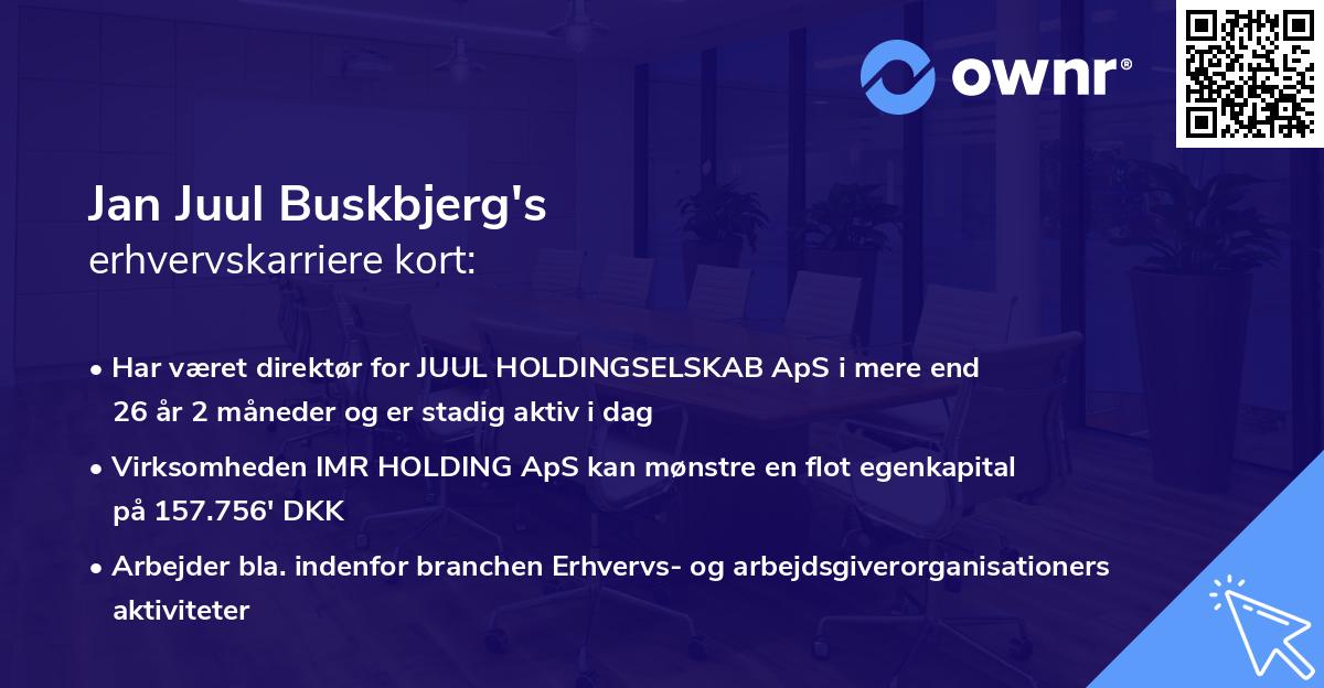 Jan Juul Buskbjerg's erhvervskarriere kort
