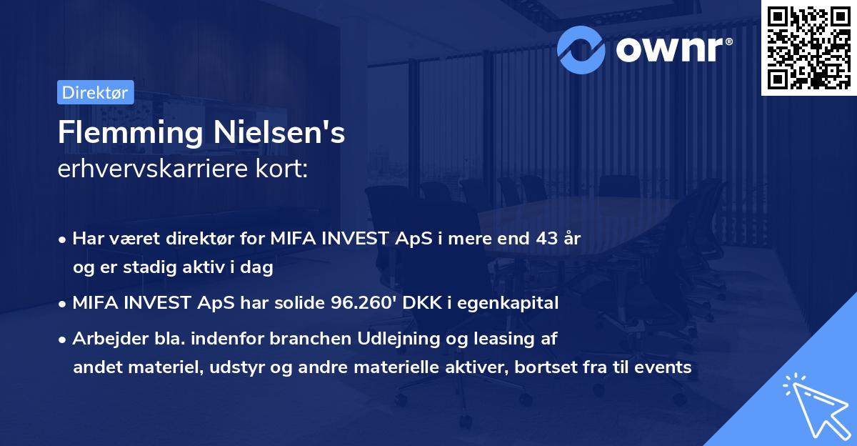 Flemming Nielsen's erhvervskarriere kort