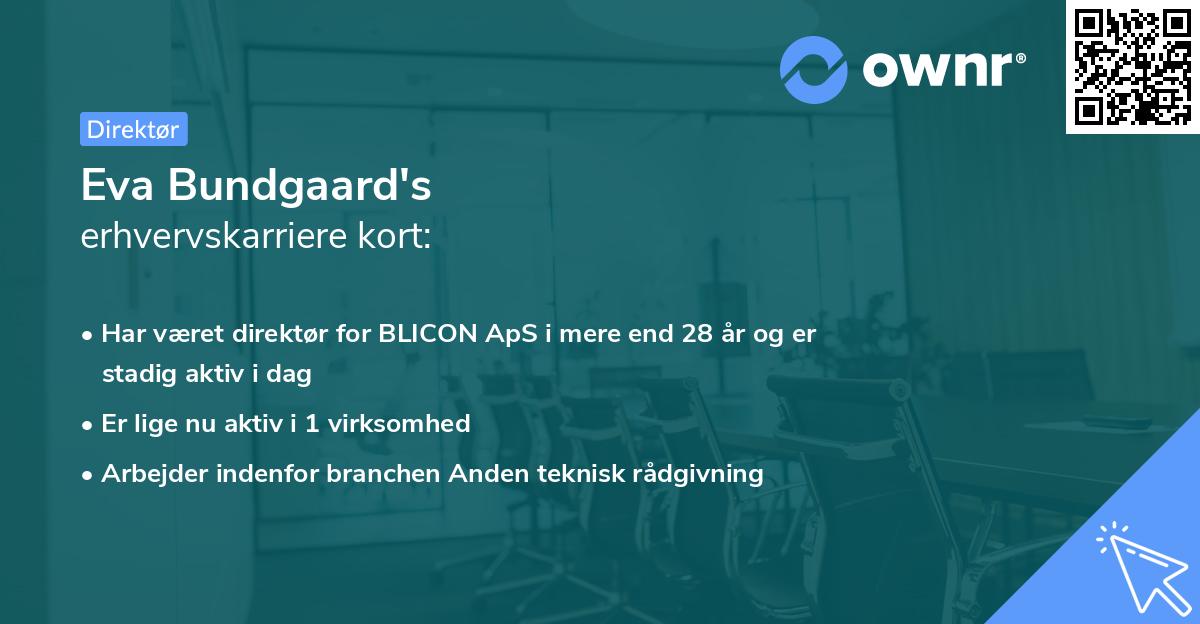 Eva Bundgaard's erhvervskarriere kort