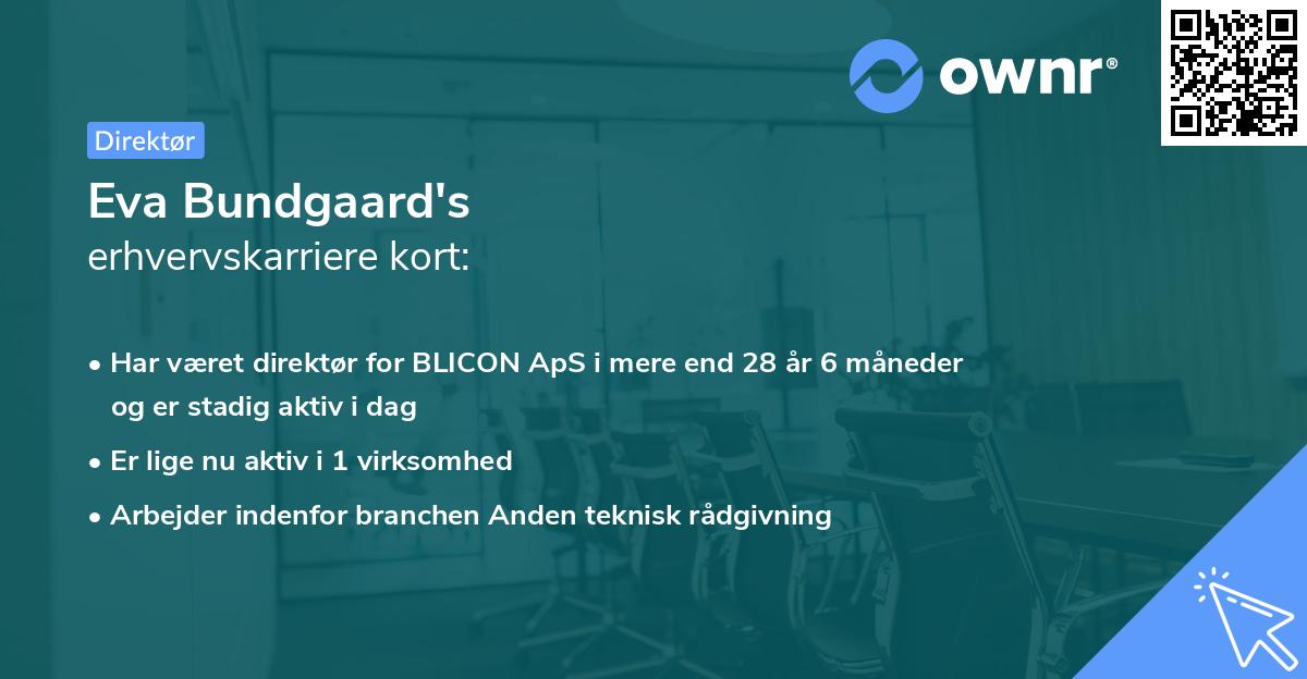 Eva Bundgaard's erhvervskarriere kort