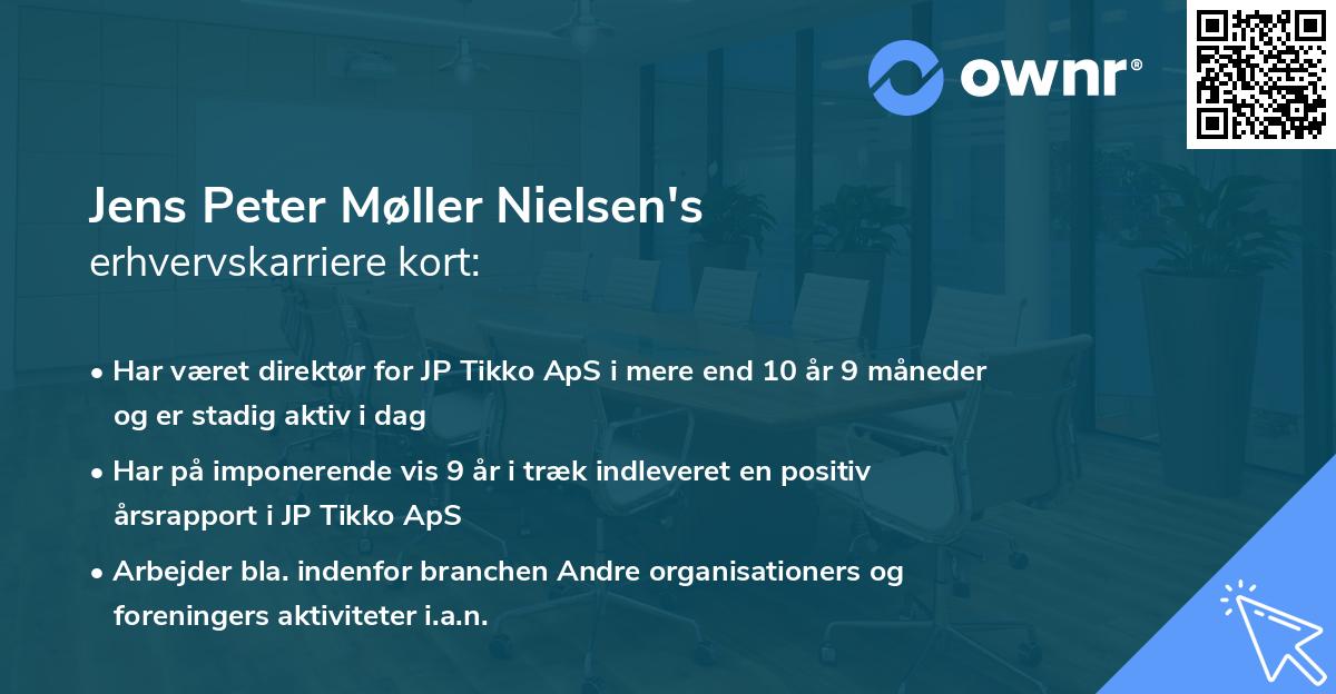 Jens Peter Møller Nielsen's erhvervskarriere kort