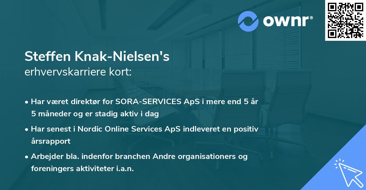 Steffen Knak-Nielsen's erhvervskarriere kort