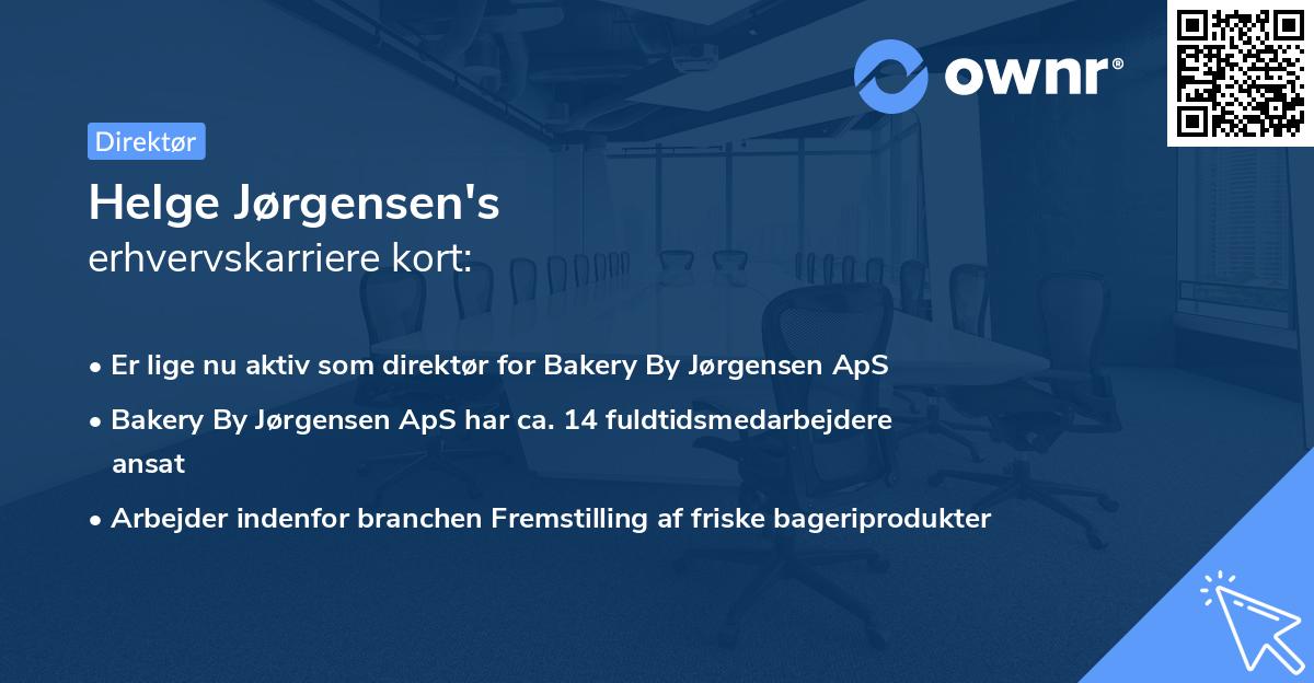 Helge Jørgensen's erhvervskarriere kort
