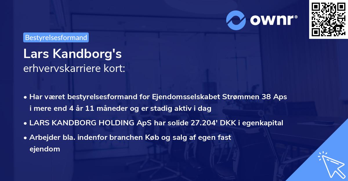 Lars Kandborg's erhvervskarriere kort
