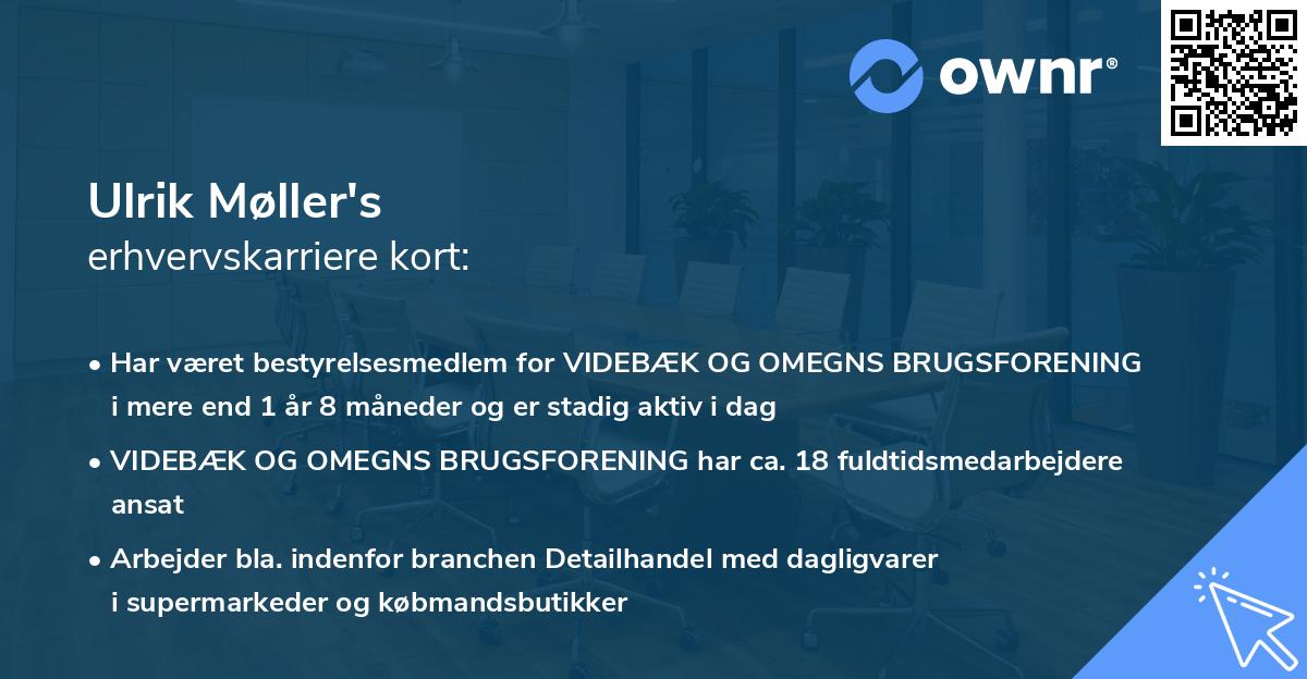 Ulrik Møller's erhvervskarriere kort