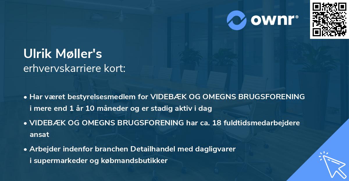 Ulrik Møller's erhvervskarriere kort
