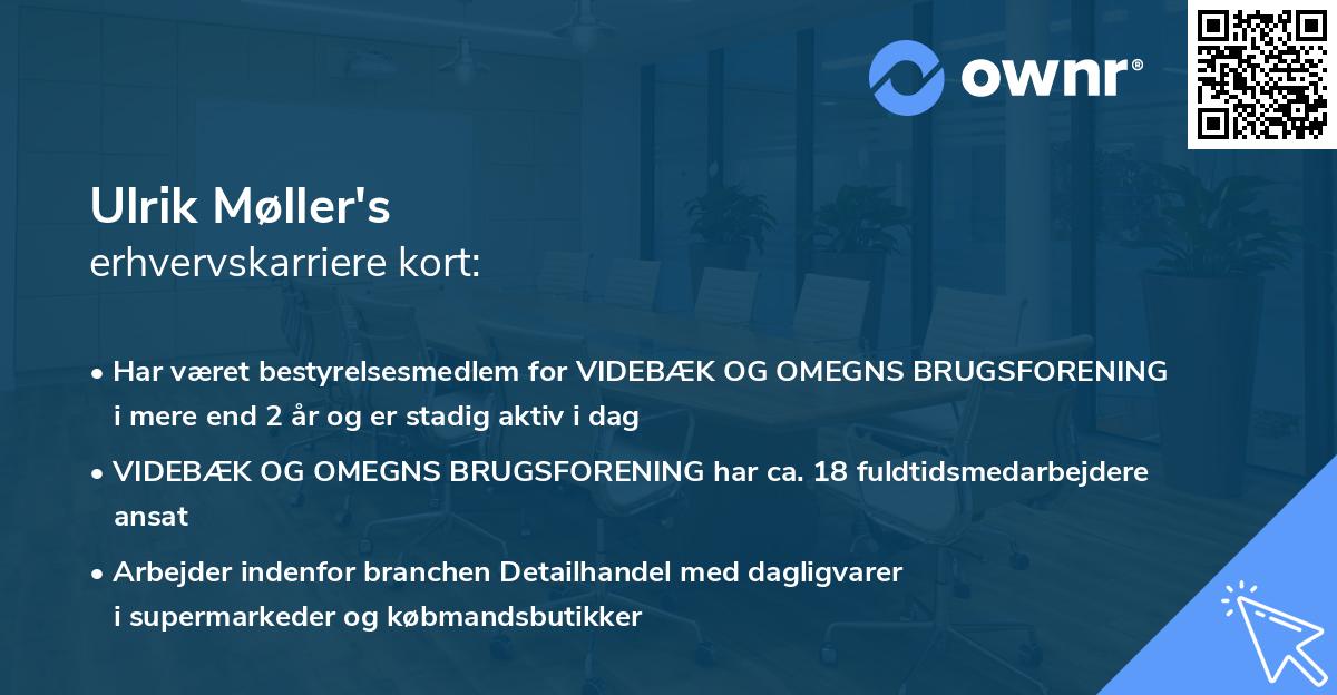 Ulrik Møller's erhvervskarriere kort