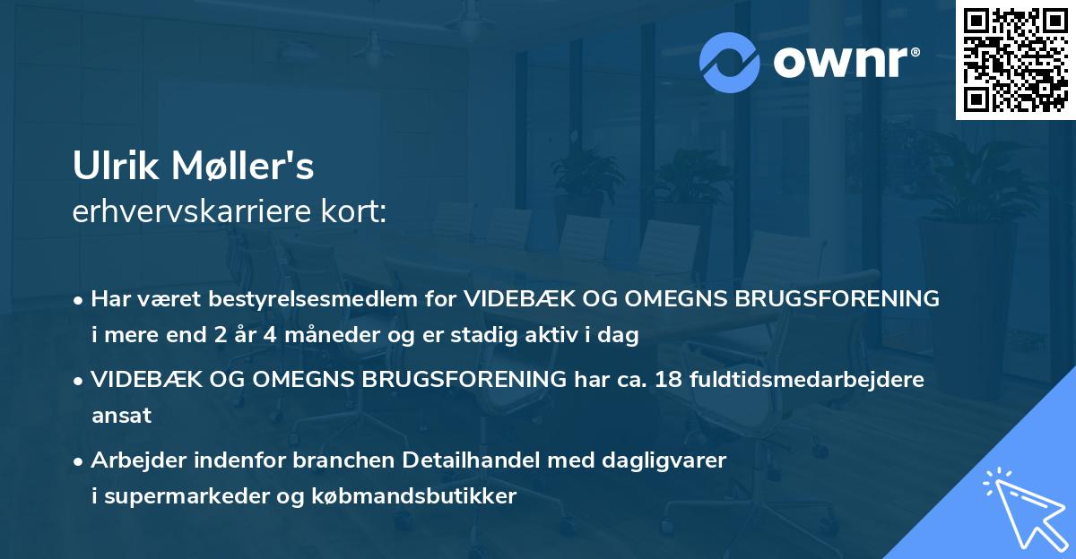 Ulrik Møller's erhvervskarriere kort